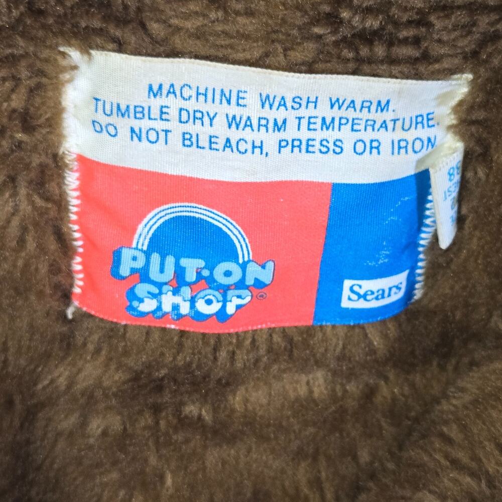 Vintage Distressed Corduroy Coat Put On Show Halloween Costume Prop Sz 22 Brown - Picture 2 of 16